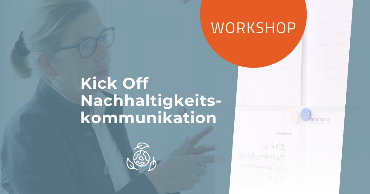 Text Workshop Kick Off Nachhaltigkeitskommunikation